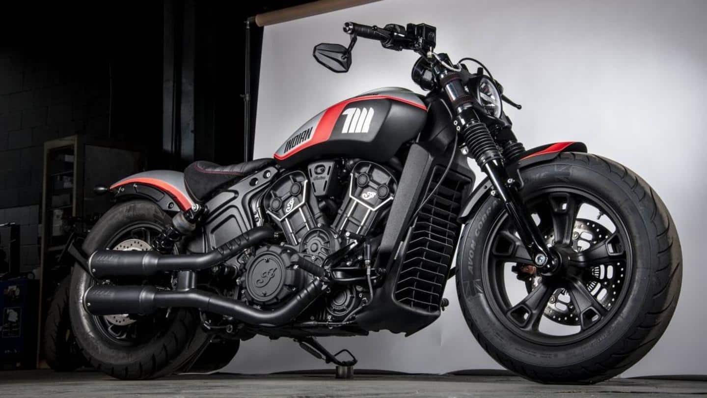 Limited-run Indian Scout Bobber NEON bikes unveiled in France
