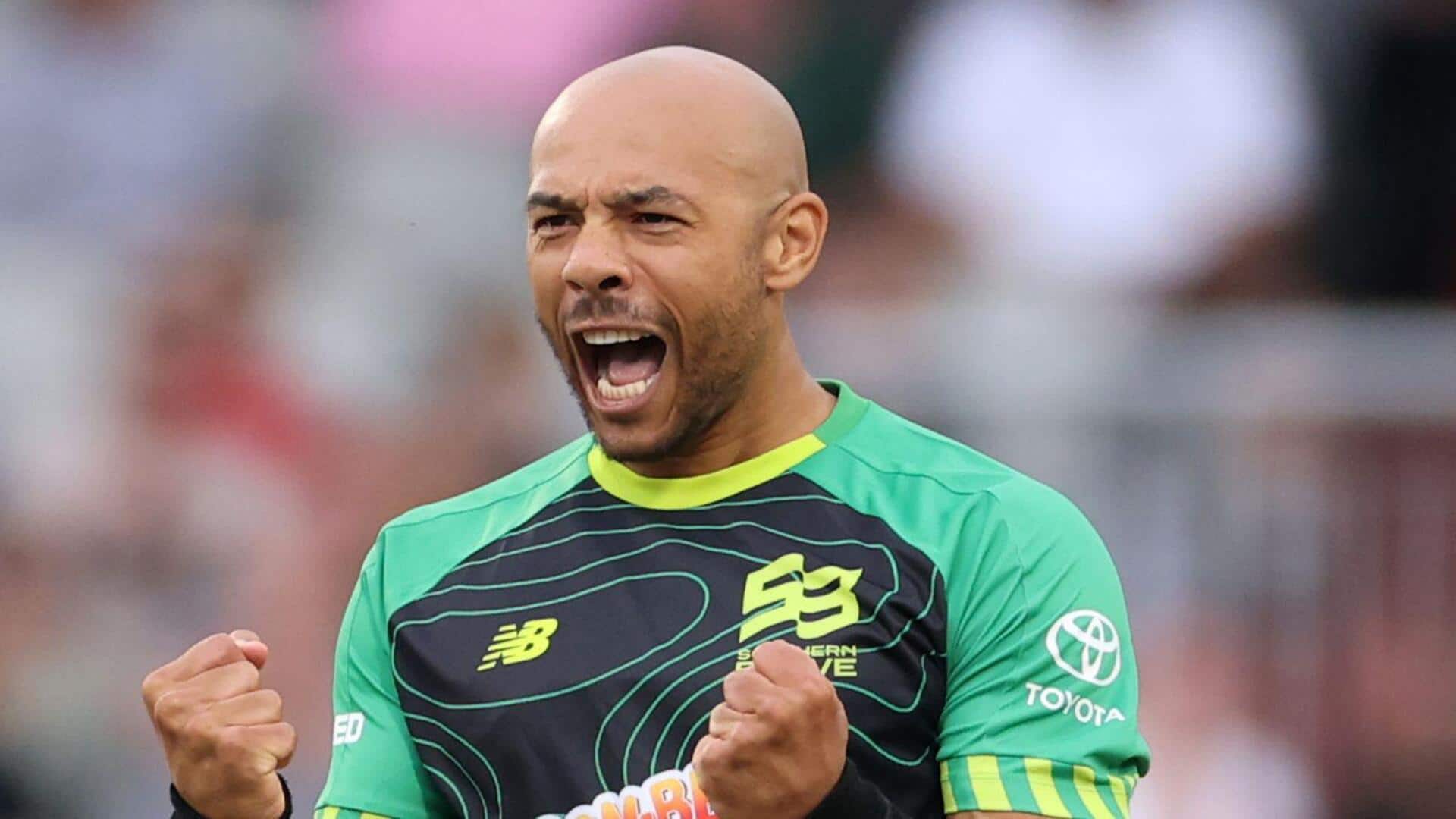Hundred: Tymal Mills barred from displaying OnlyFans logo on bat