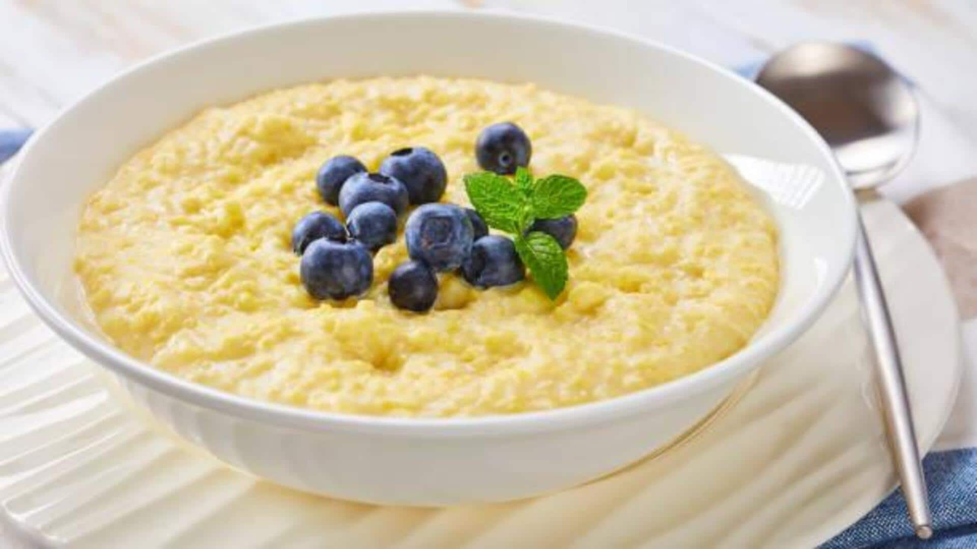 Quick millet porridge: 5-minute recipe