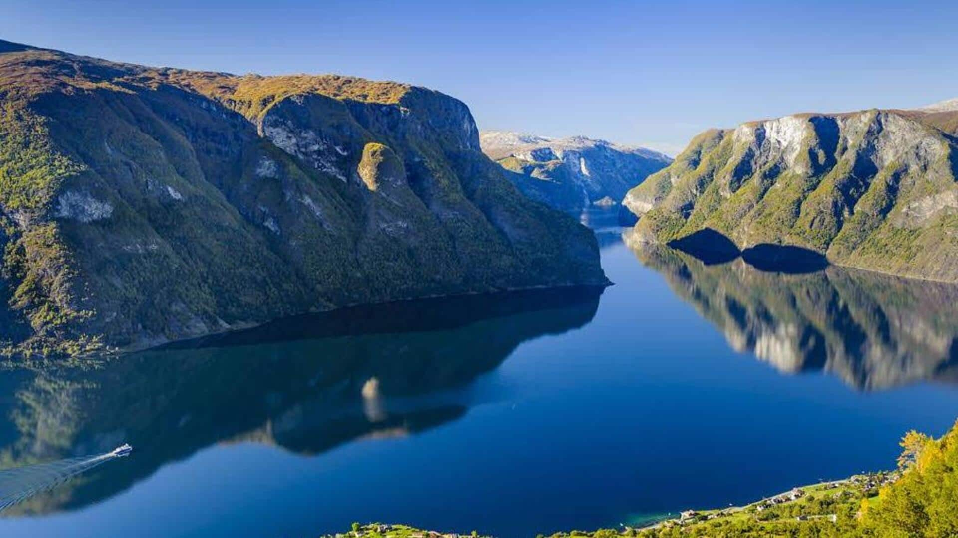 Sailing through Norway's majestic Sognefjord