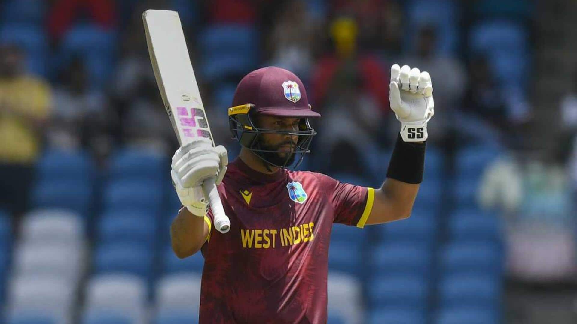Shai Hope slams his 19th ODI ton, surpasses 6,000 runs