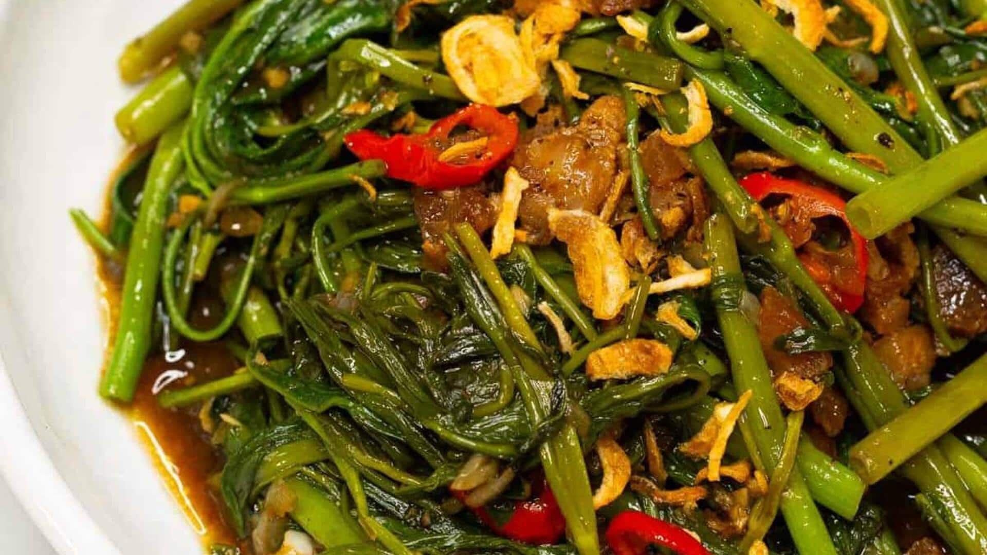 For that antioxidant boost, try these water spinach recipes