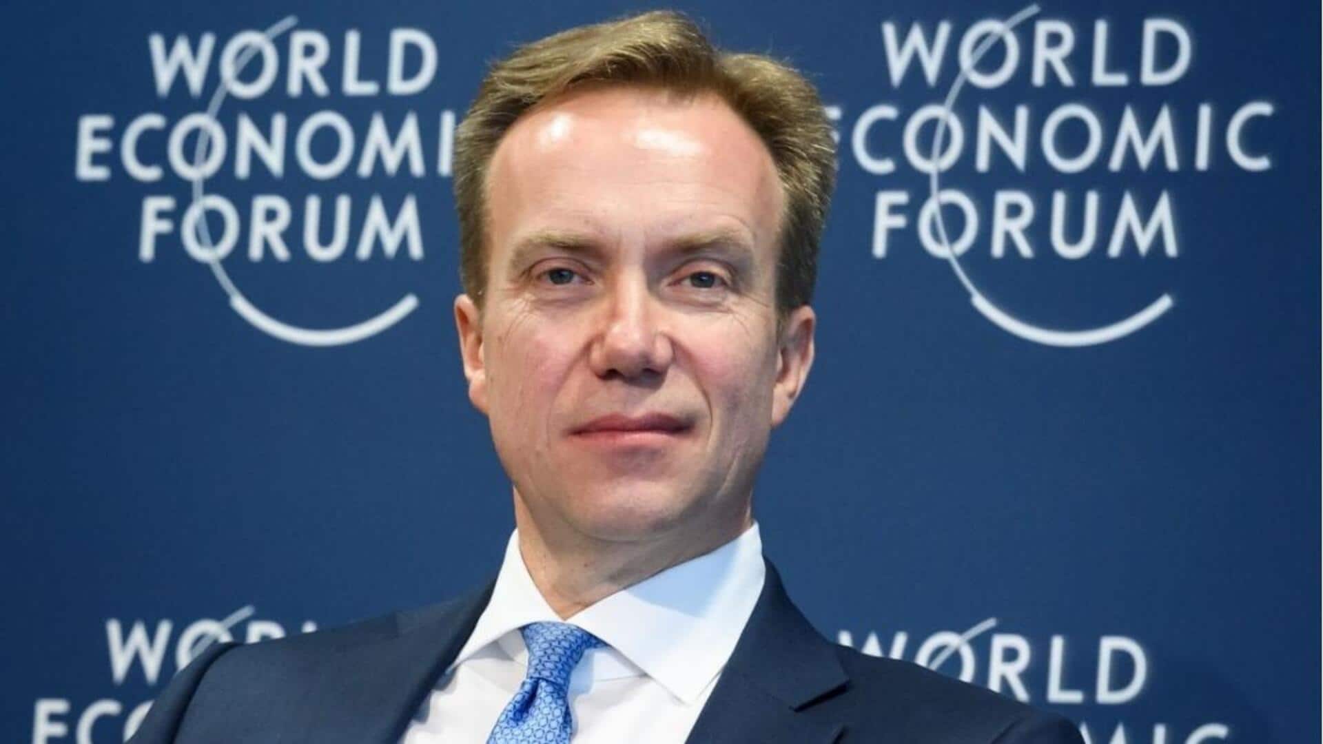 WEF CEO Borge Brende resigns after Epstein ties revealed