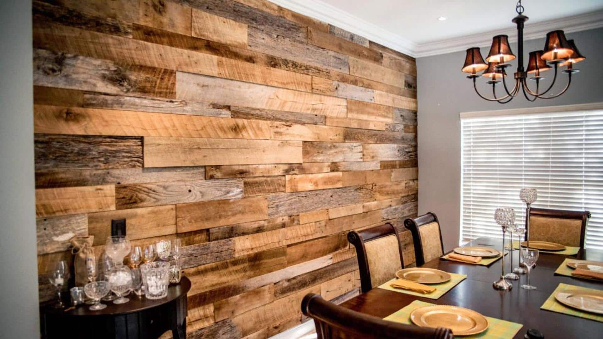 Add a rustic charm to your space with reclaimed wood