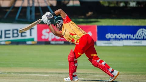 Zimbabwe's Dion Myers slams his third T20I fifty: Key stats 