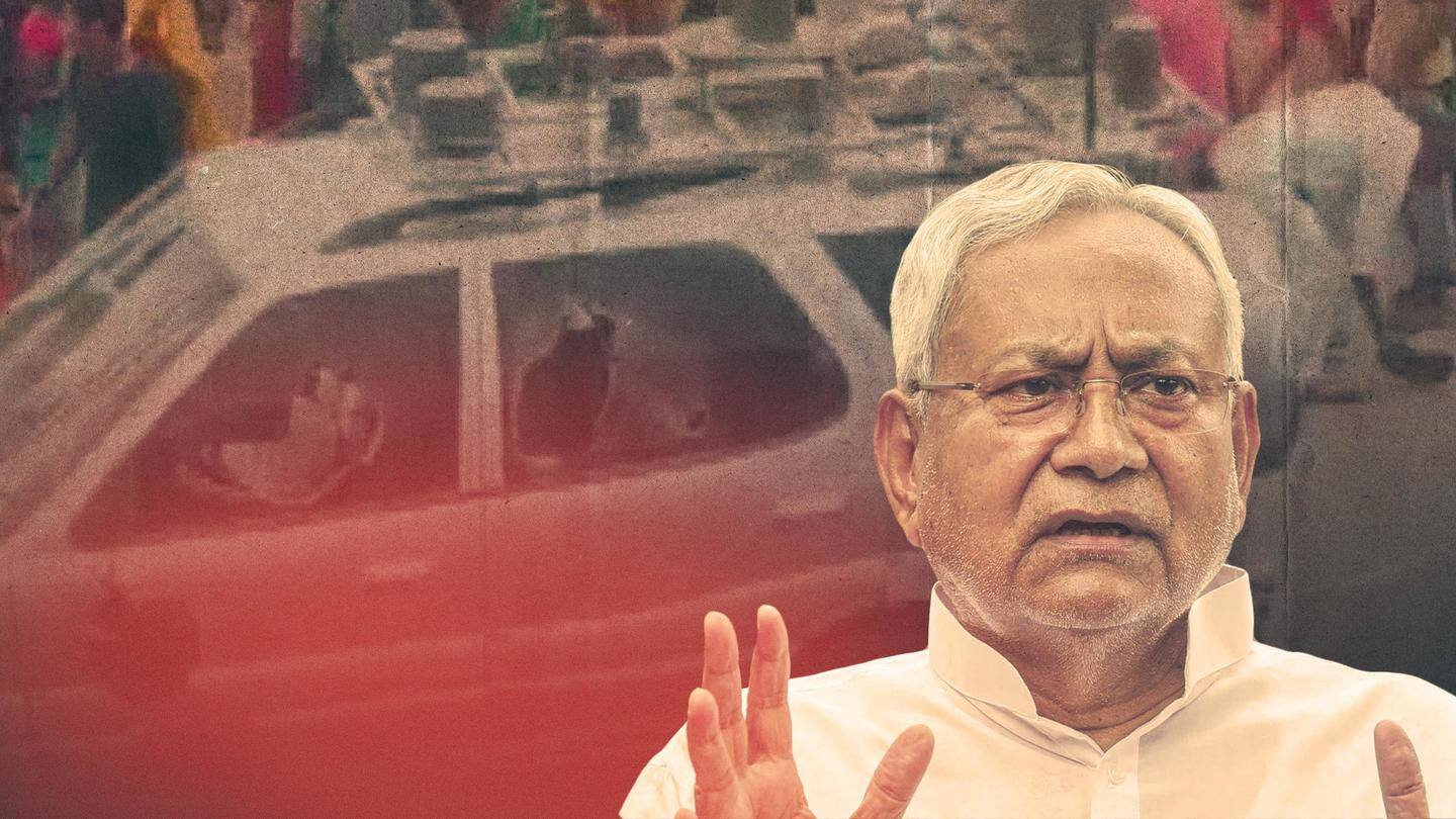 Stones pelted on Bihar CM Nitish Kumar's convoy, 13 arrested