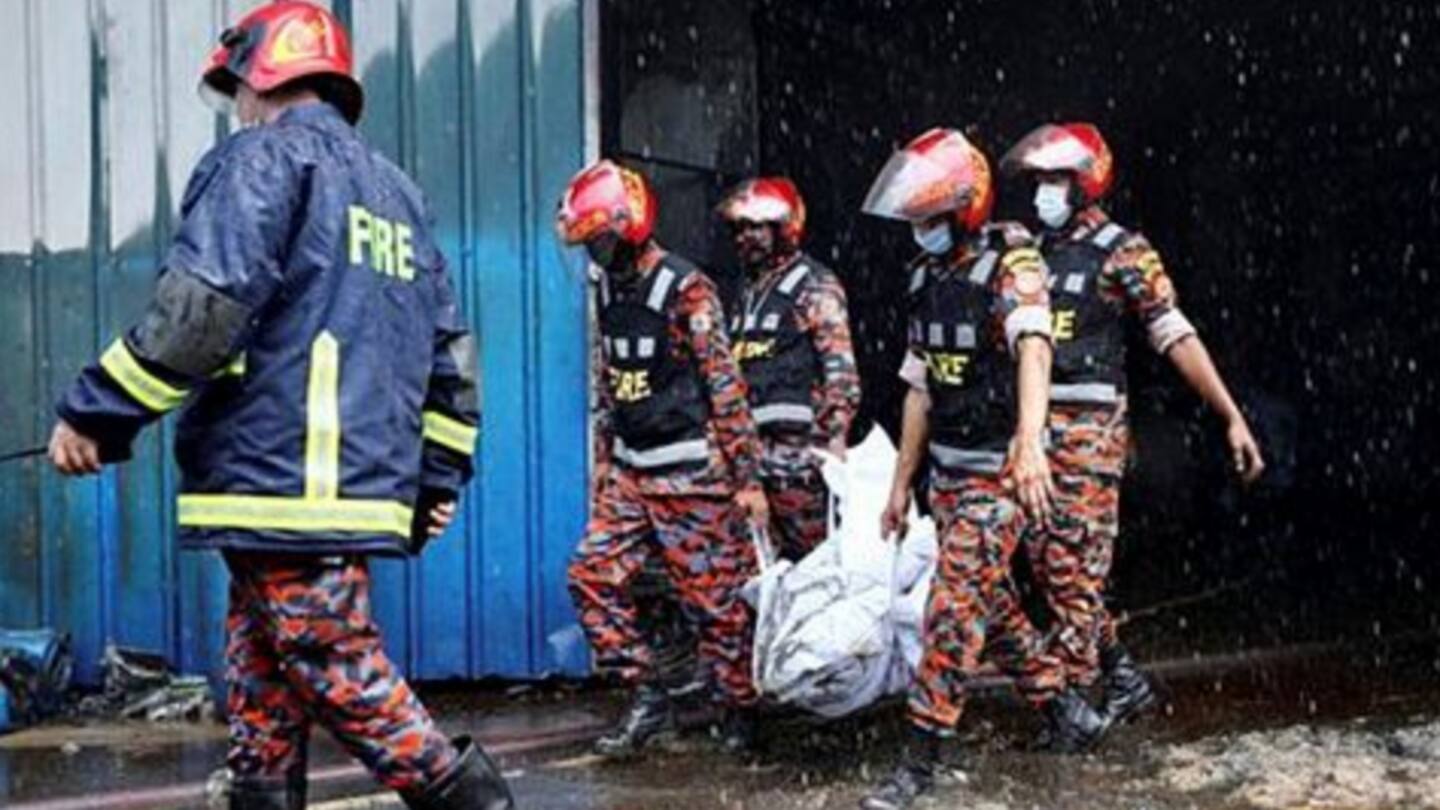 Fire reportedly originated from the ground floor of the building Fire reportedly originated from the ground floor of the building