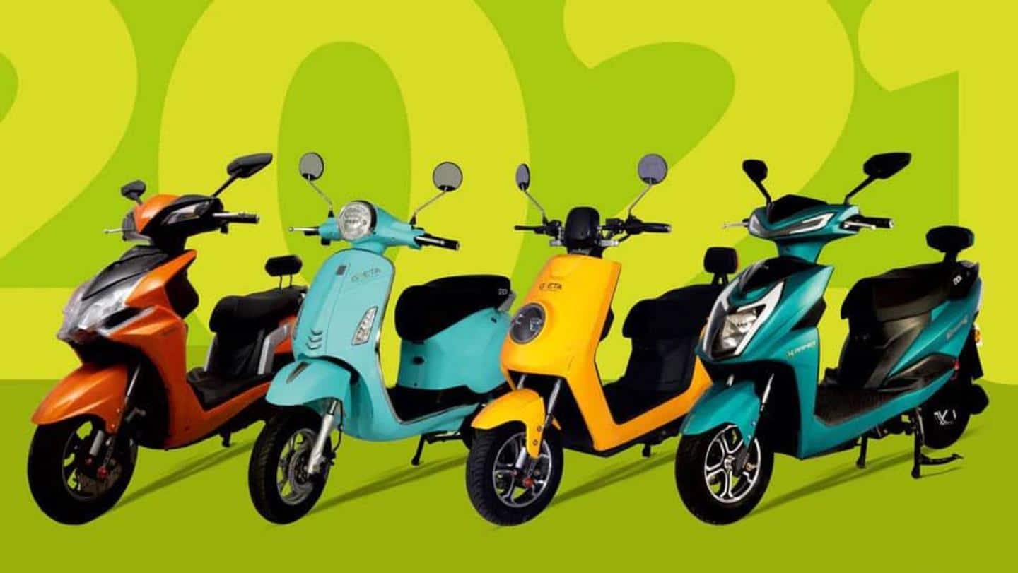 The scooters sport a digital instrument display The scooters sport a digital instrument display