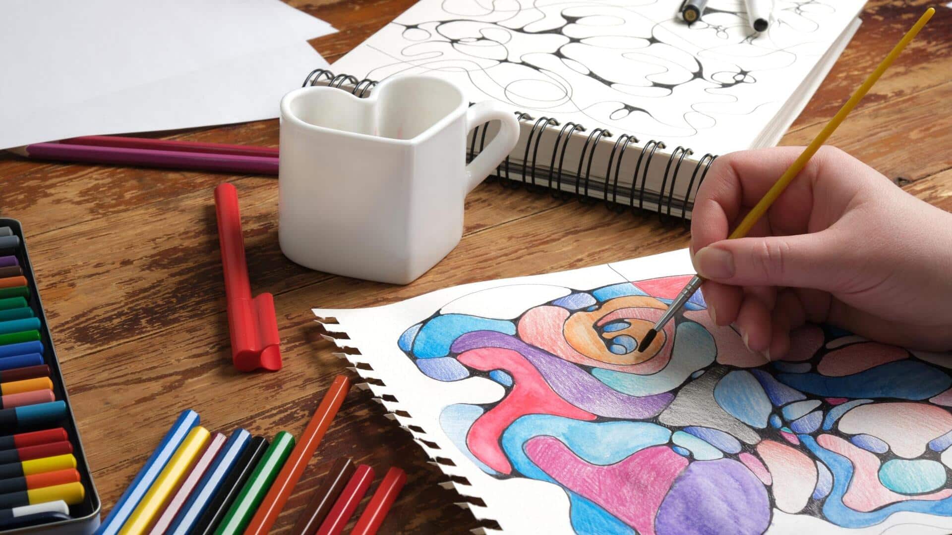 Feeling stressed? Try mindful coloring Feeling stressed? Try mindful coloring