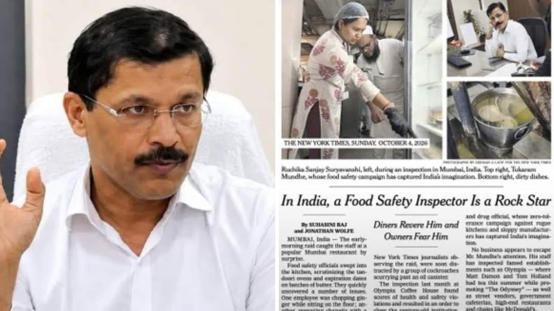 NYT calls Maharashtra FDA chief Tukaram Mundhe 'rockstar;' he reacts