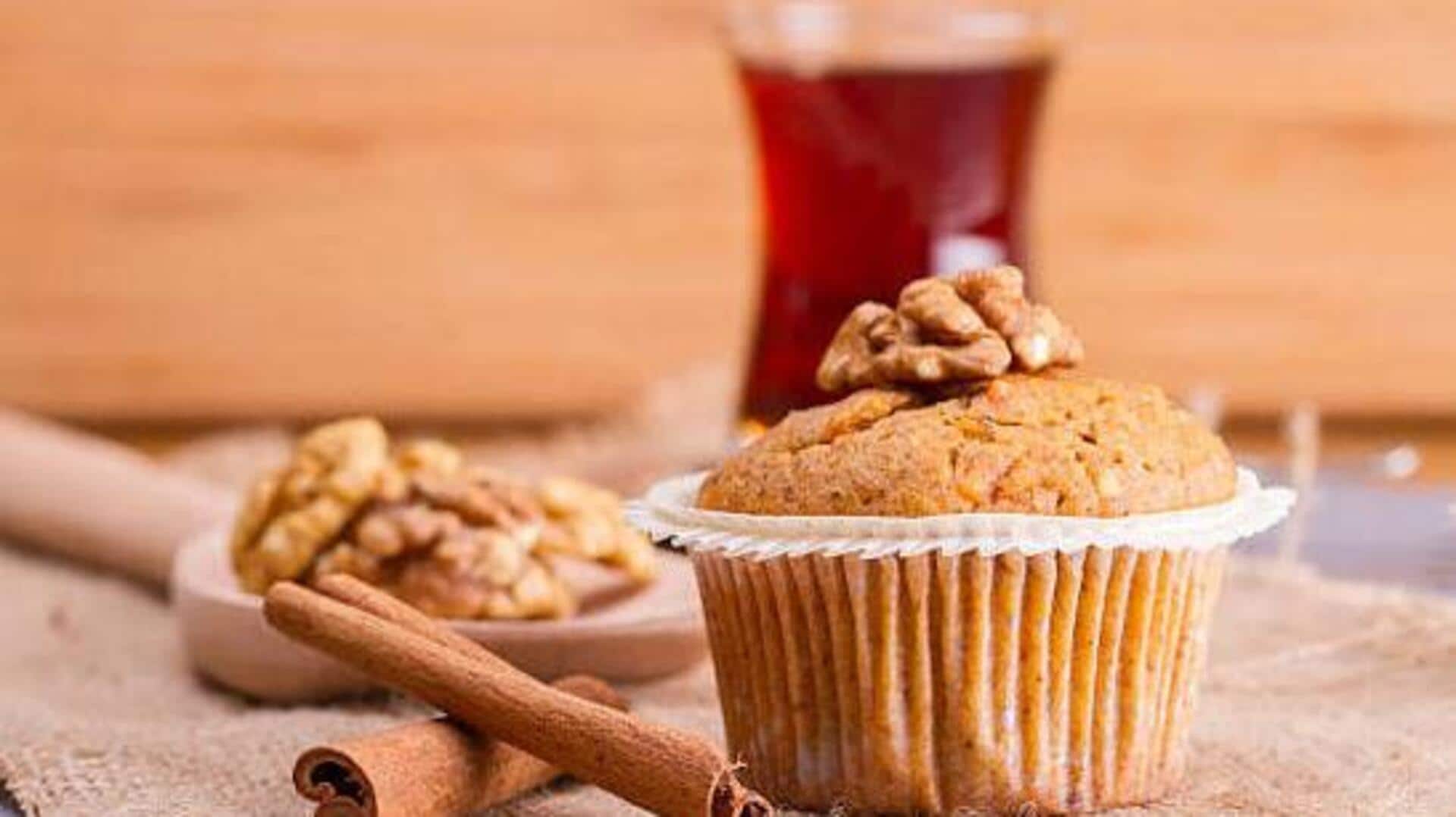 Breakfast made easy: Carrot and walnut muffins 