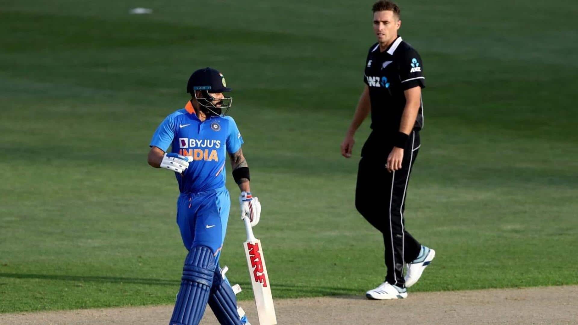 How has New Zealand's Tim Southee fared against India (ODIs)? 