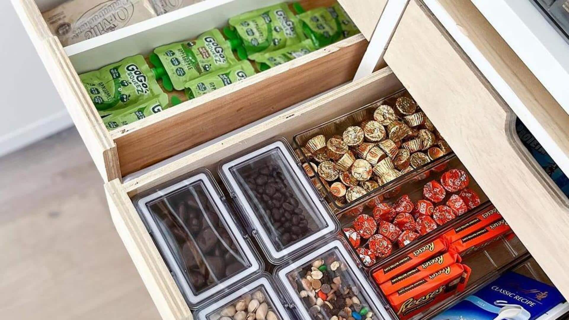 Organize your snack drawer for healthier choices