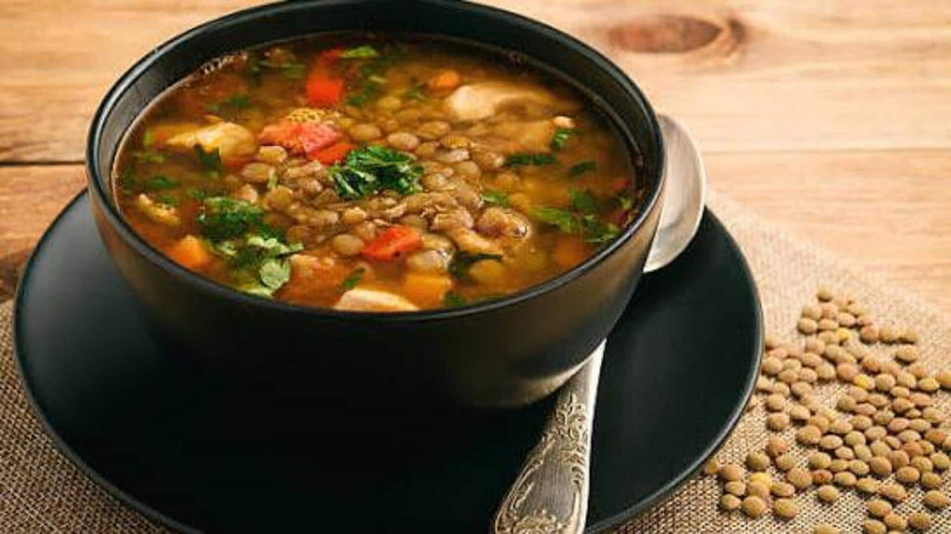 How to make a hearty lentil soup 