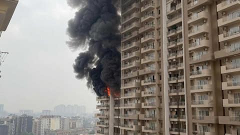 Massive fire reported at Noida high-rise building, another at PG