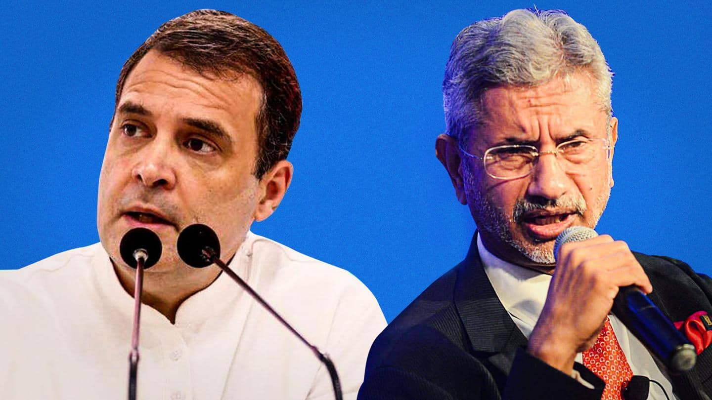 Jaishankar cites 'history lessons' to counter Rahul Gandhi's Parliament speech