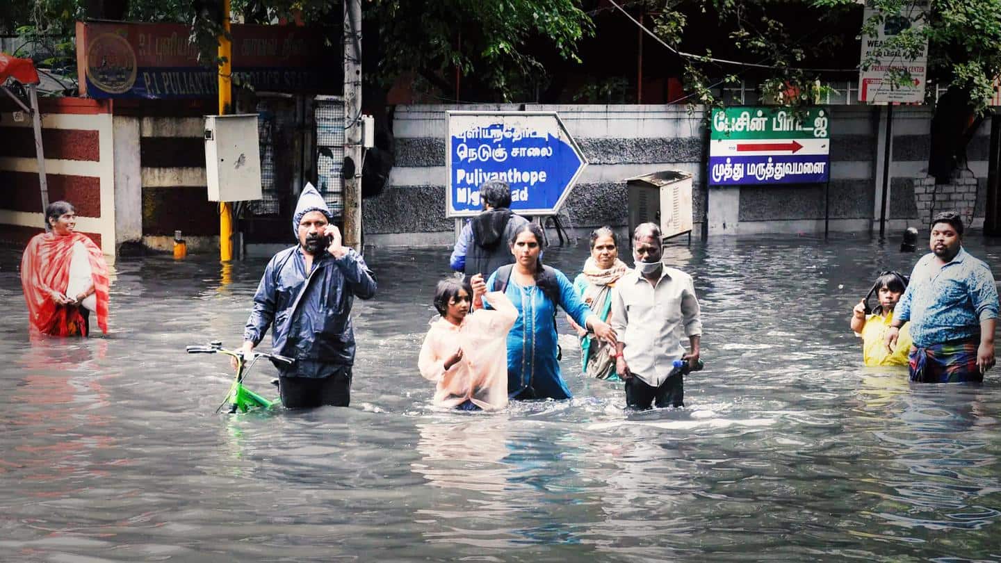 TN rains: Red alert sounded; flood warning for low-lying areas
