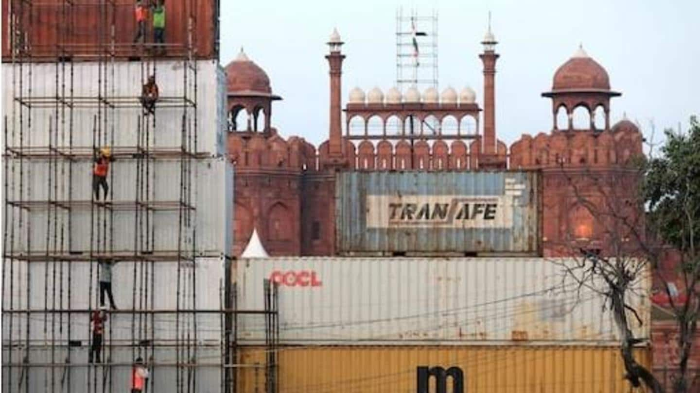 Independence Day: Delhi Police barricades Red Fort with shipping containers