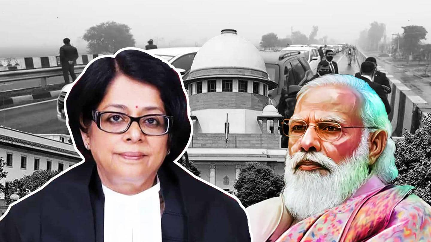 PM security breach: Ex-judge Indu Malhotra to head probe committee