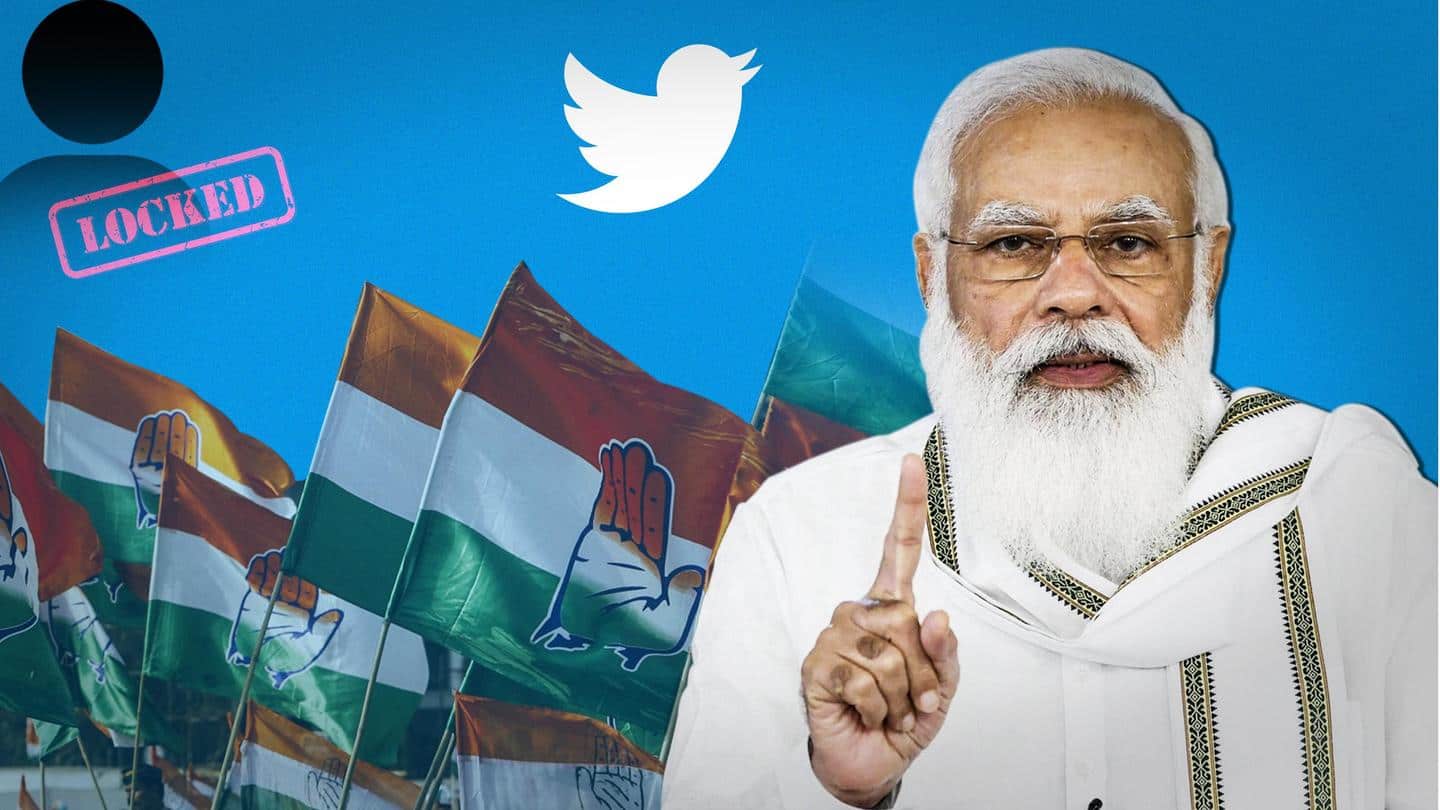 Congress leaders', party's official Twitter accounts locked; party slams Modi