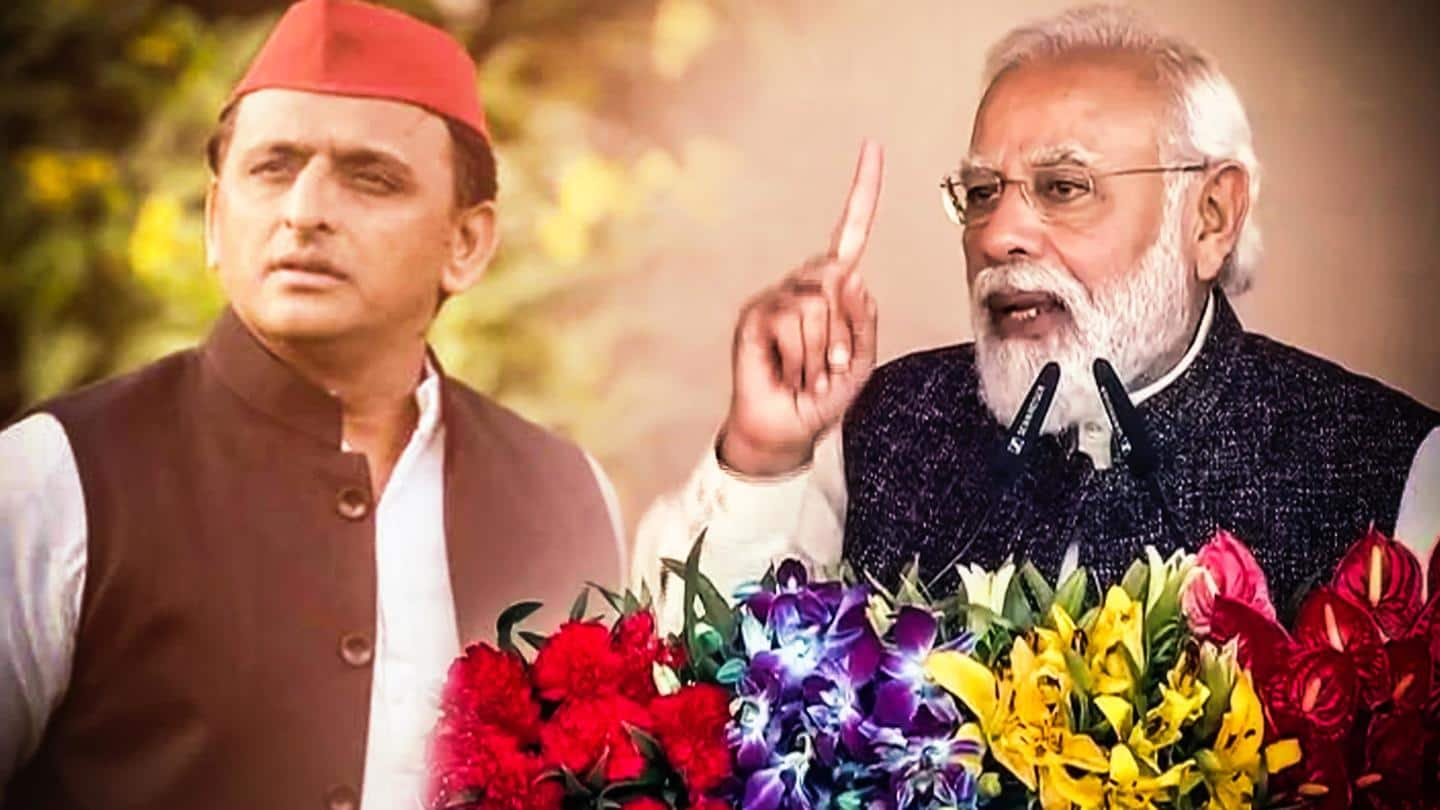 Modi's 'laal topi' jibe at Samajwadi Party stirs Opposition attack