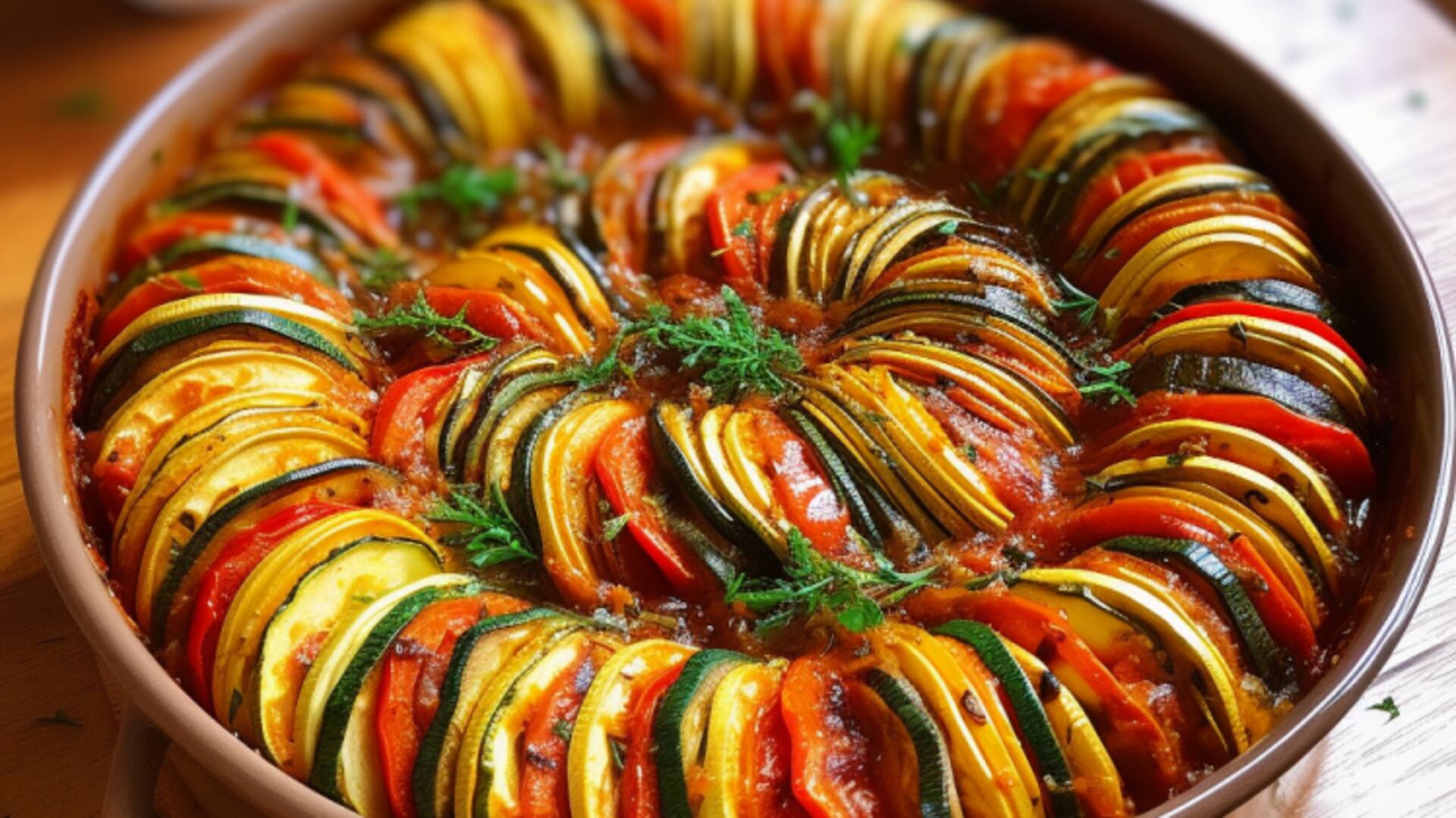 Crafting colorful Ratatouille casserole with this step-by-step guide