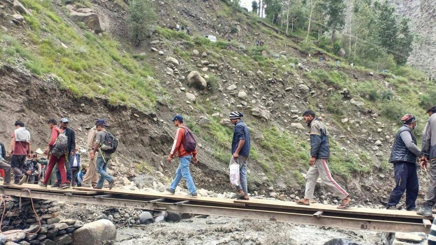 Damaged roads prevent Lahaul-Spiti farmers from taking produce to mandis