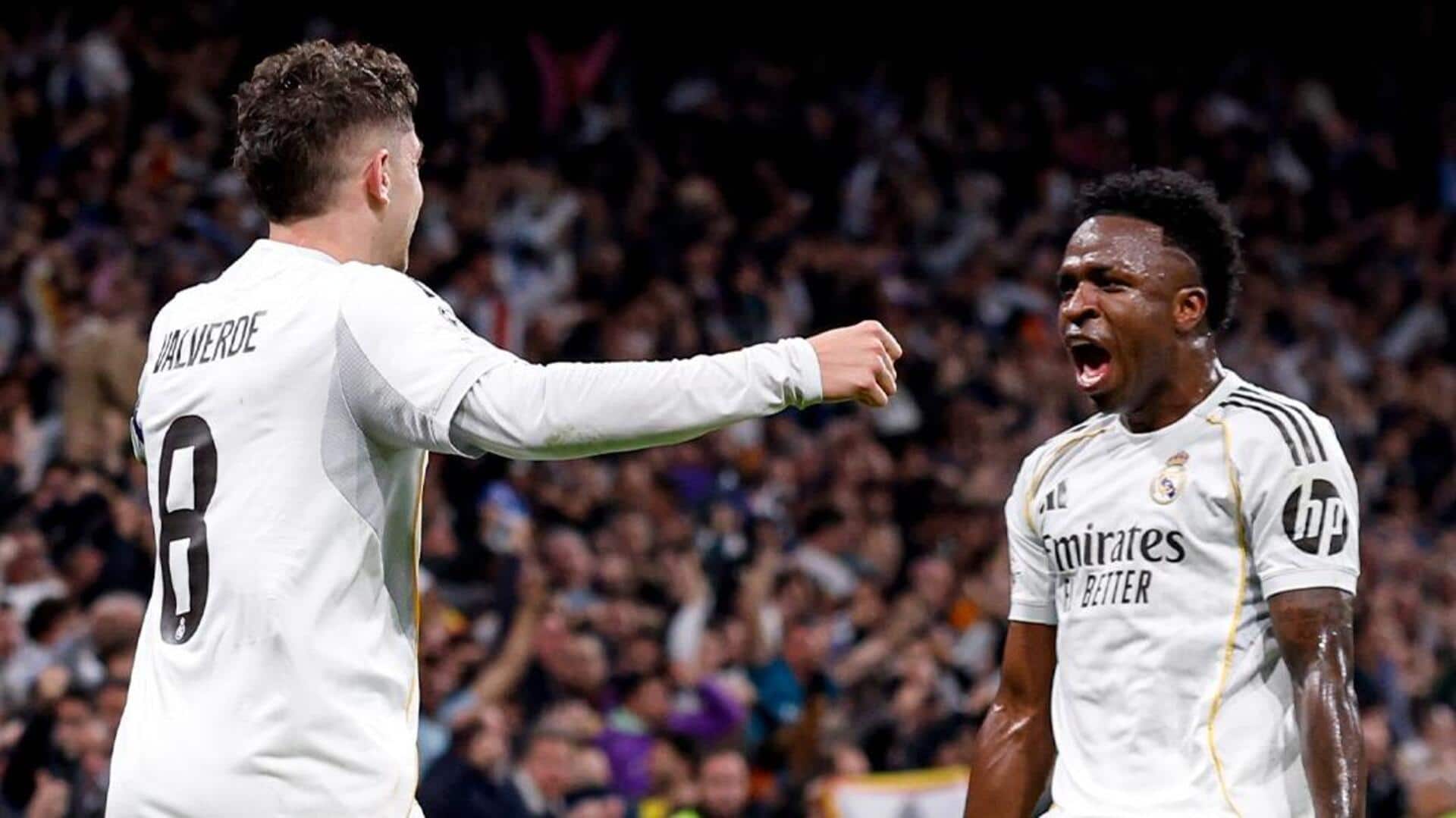 Federico Valverde's hat-trick helps Real Madrid tame Manchester City: Stats