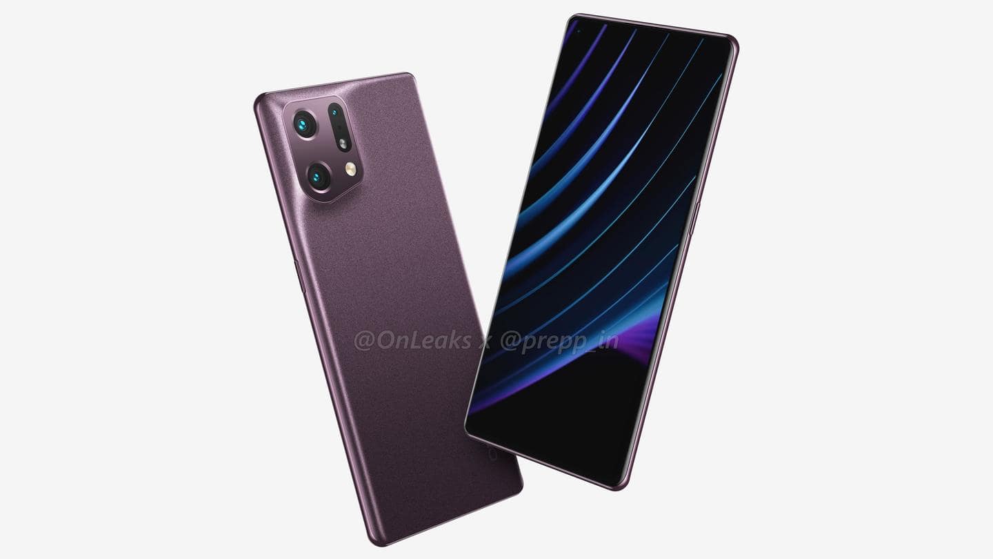 OPPO Find X5 Pro's live images reveal glossy rear panel