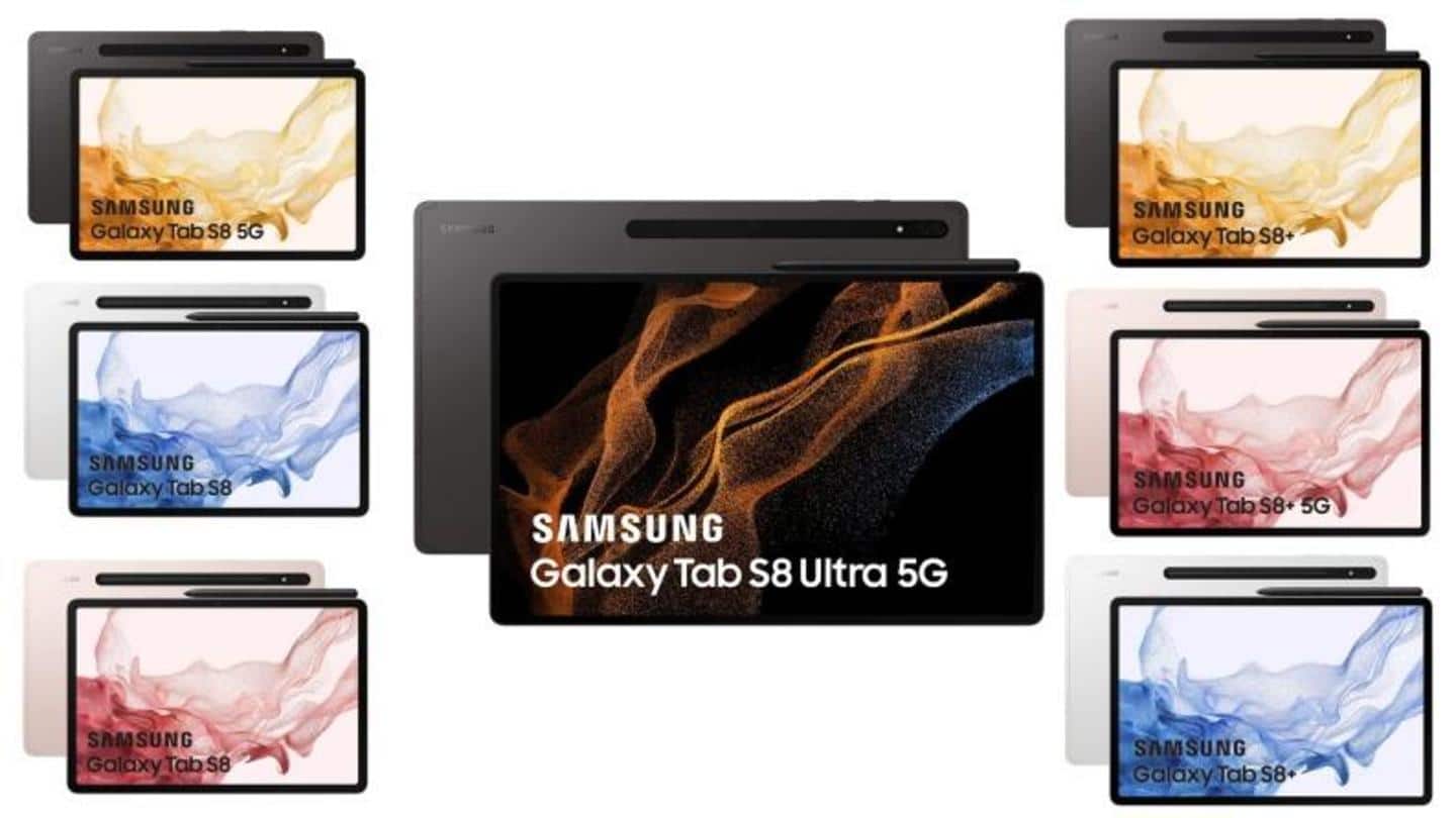 Samsung Galaxy Tab S8 series's prices leaked via French listings