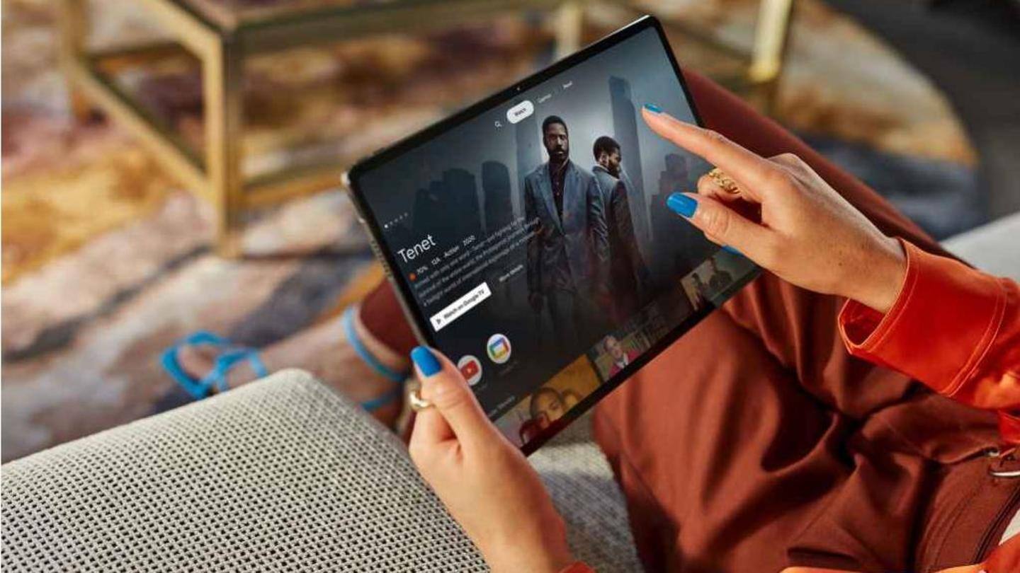 The Tab P12 Pro 5G offers 45W fast-charging support The Tab P12 Pro 5G offers 45W fast-charging support
