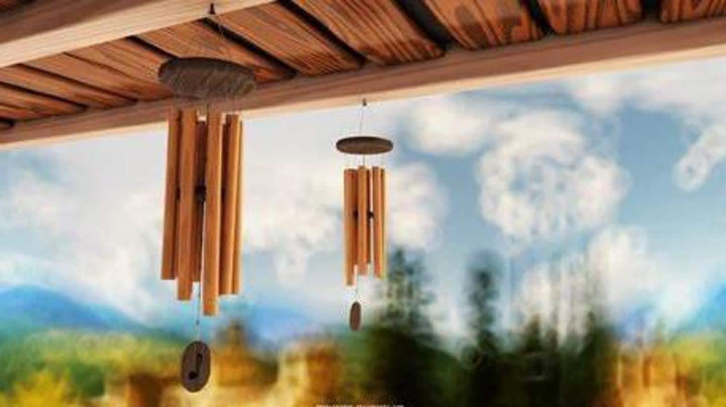 Material of wind chimes can be chosen from nature's elements Material of wind chimes can be chosen from nature's elements