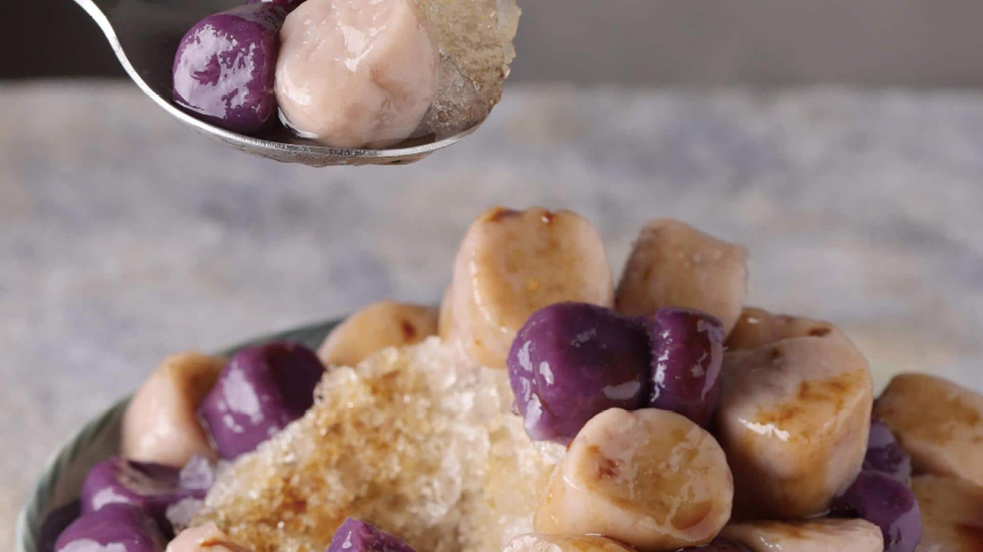 When in Taiwan, try these taro snacks