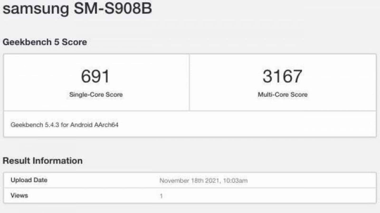 What is Geekbench and how much did the smartphone score? What is Geekbench and how much did the smartphone score?