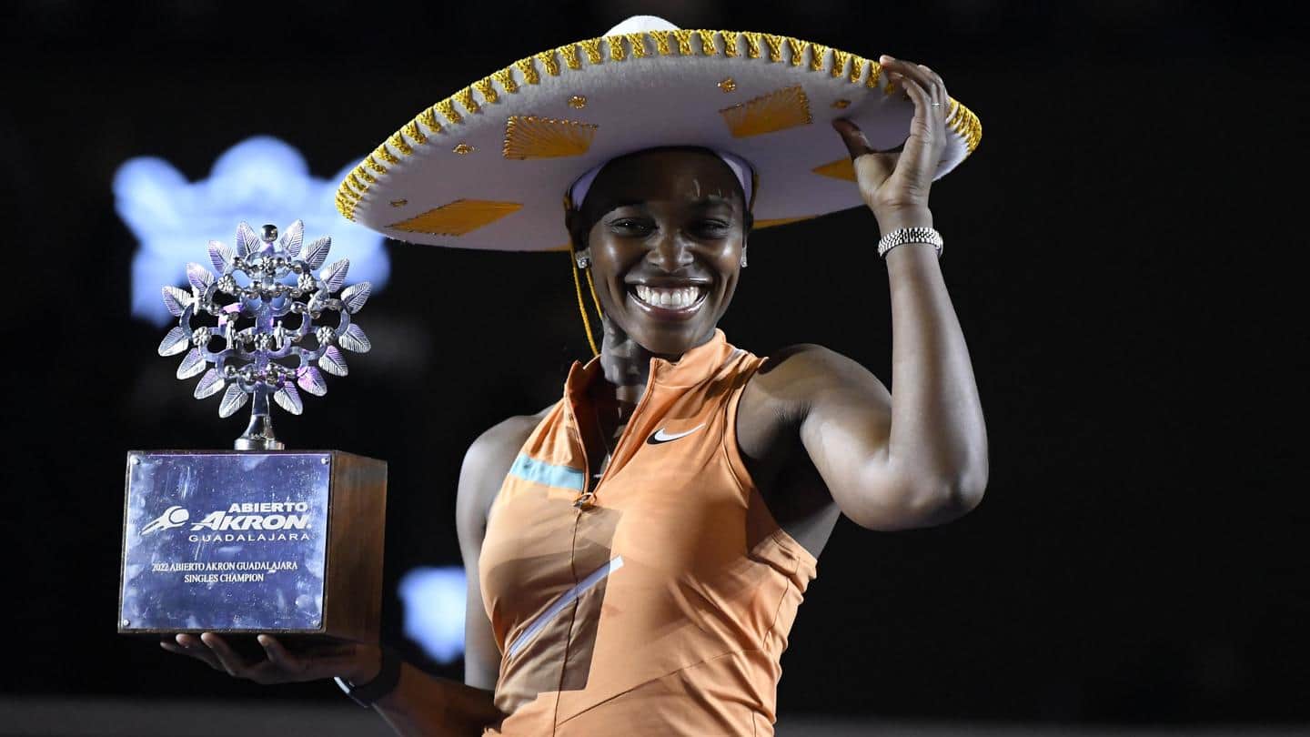 America's Sloane Stephens clinches first WTA title in four years