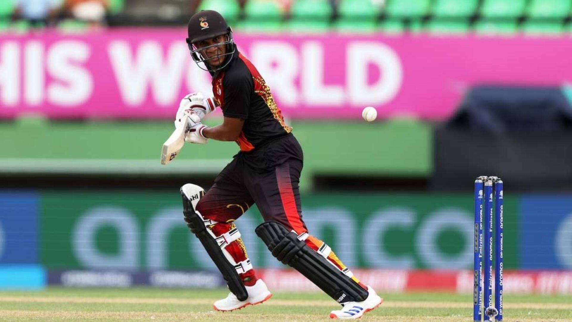 Charles Amini becomes third PNG batter with 1,000 T20I runs