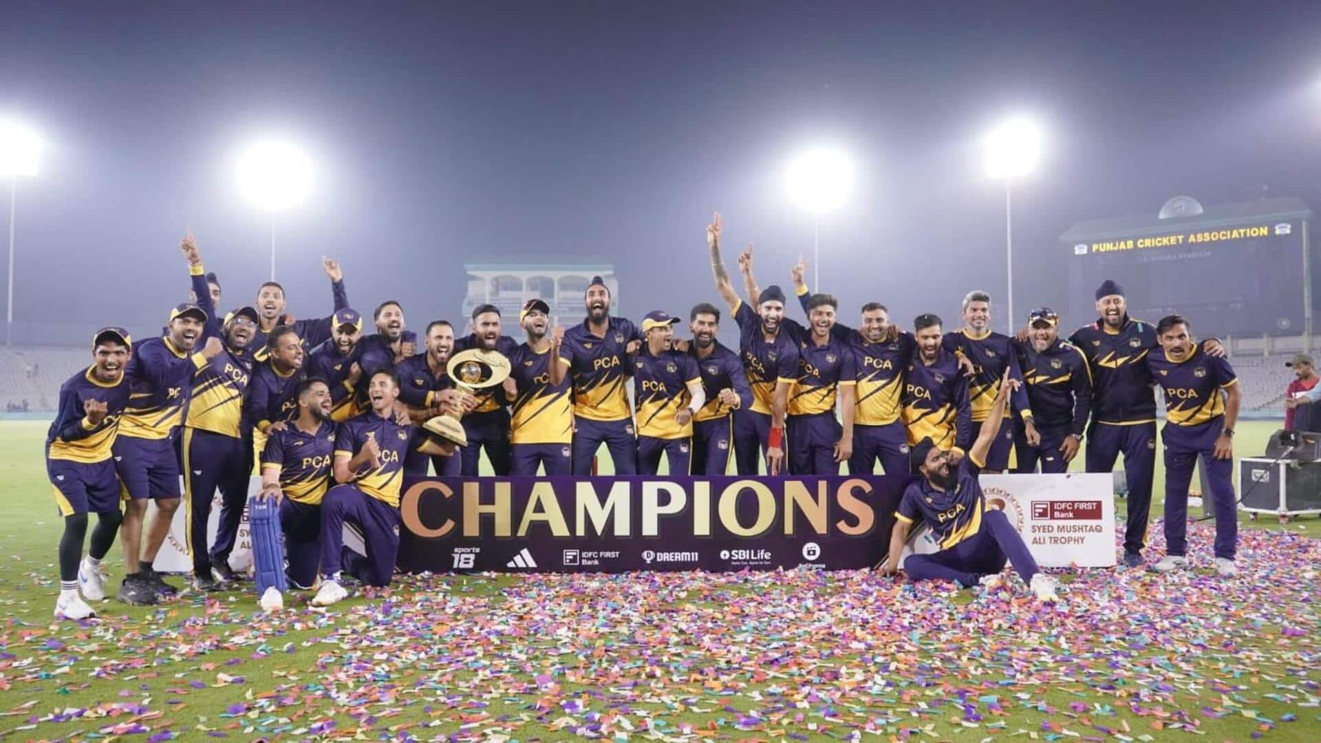 Punjab crowned champions of SMAT 2023: Decoding the tournament numbers