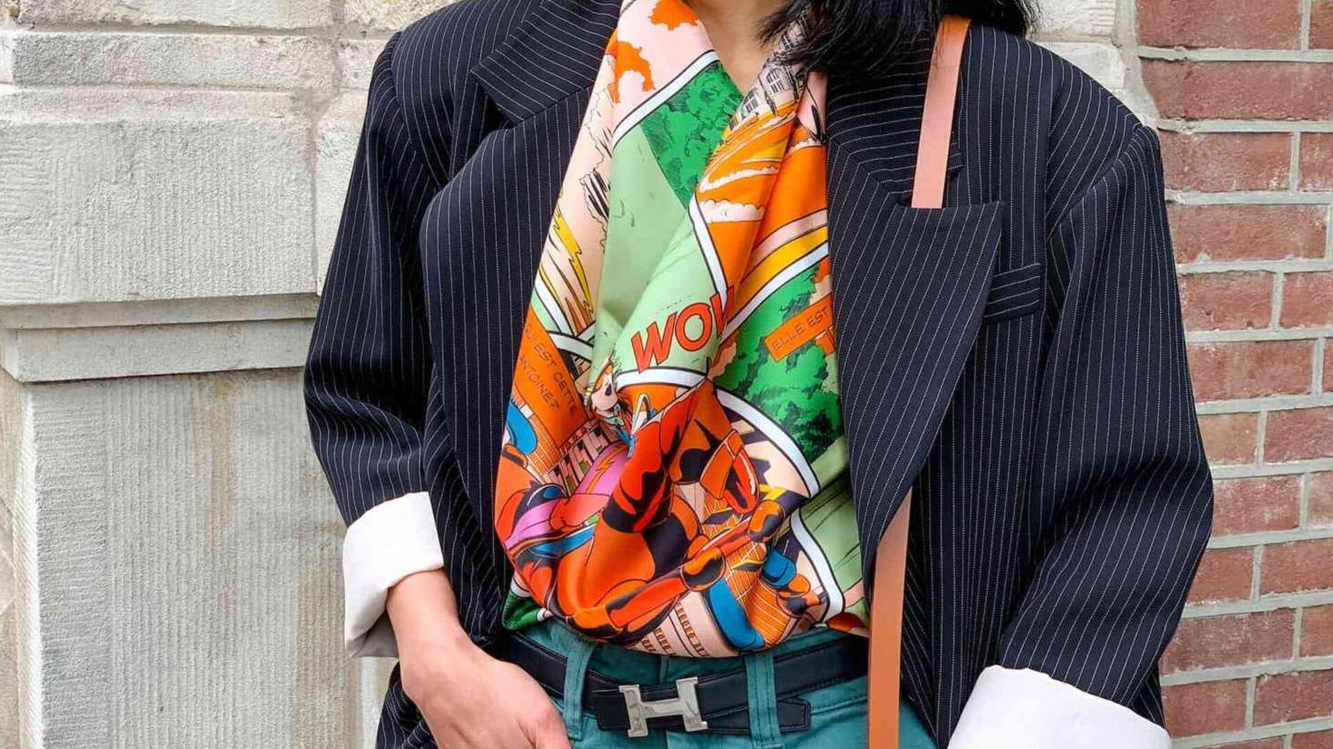 Transforming scarves into fashionable tops: Here's how