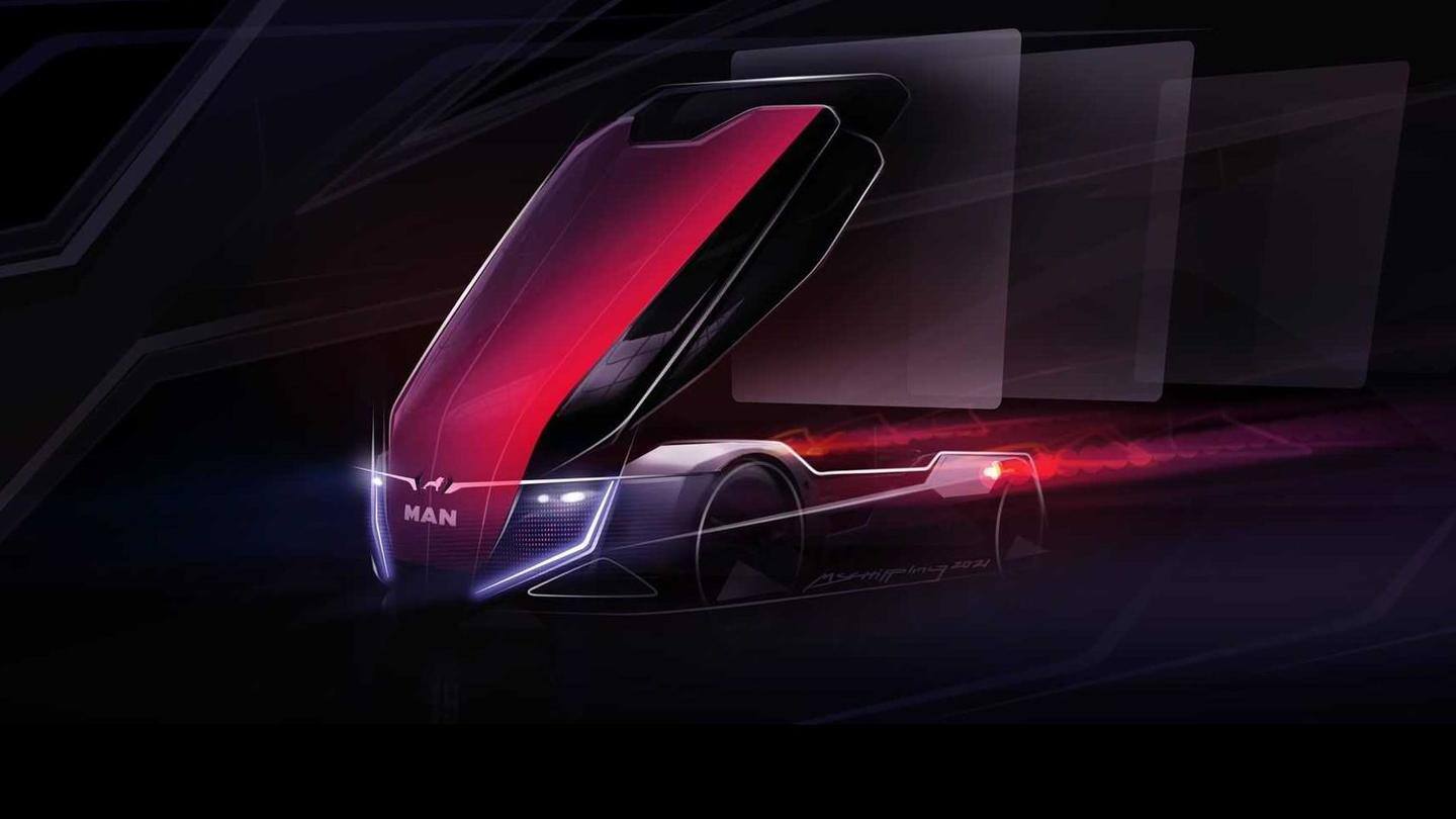 The company has also revealed an autonomous semi truck The company has also revealed an autonomous semi truck