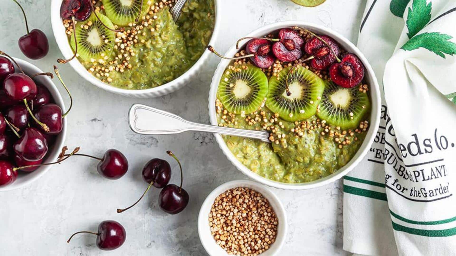 Quick and healthy: Matcha overnight oats
