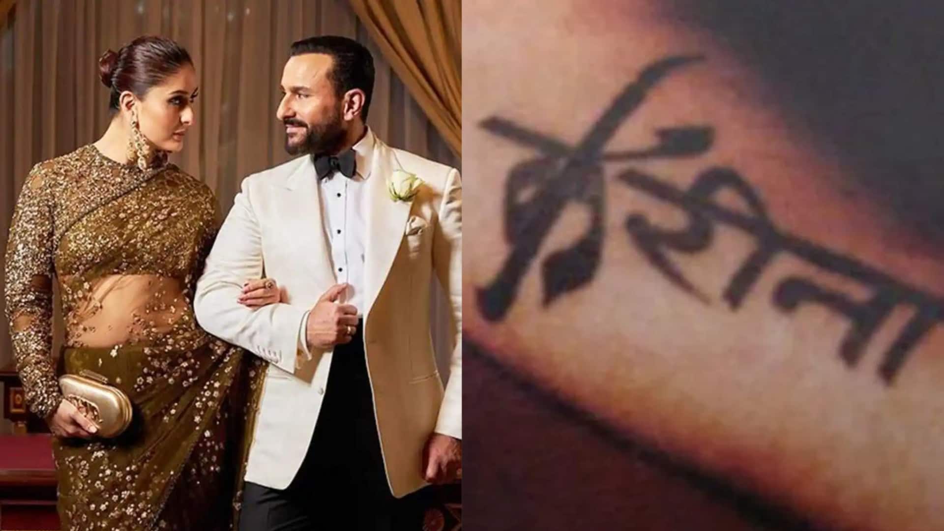 How did Saif get an unplanned tattoo of Kareena's name? How did Saif get an unplanned tattoo of Kareena's name?
