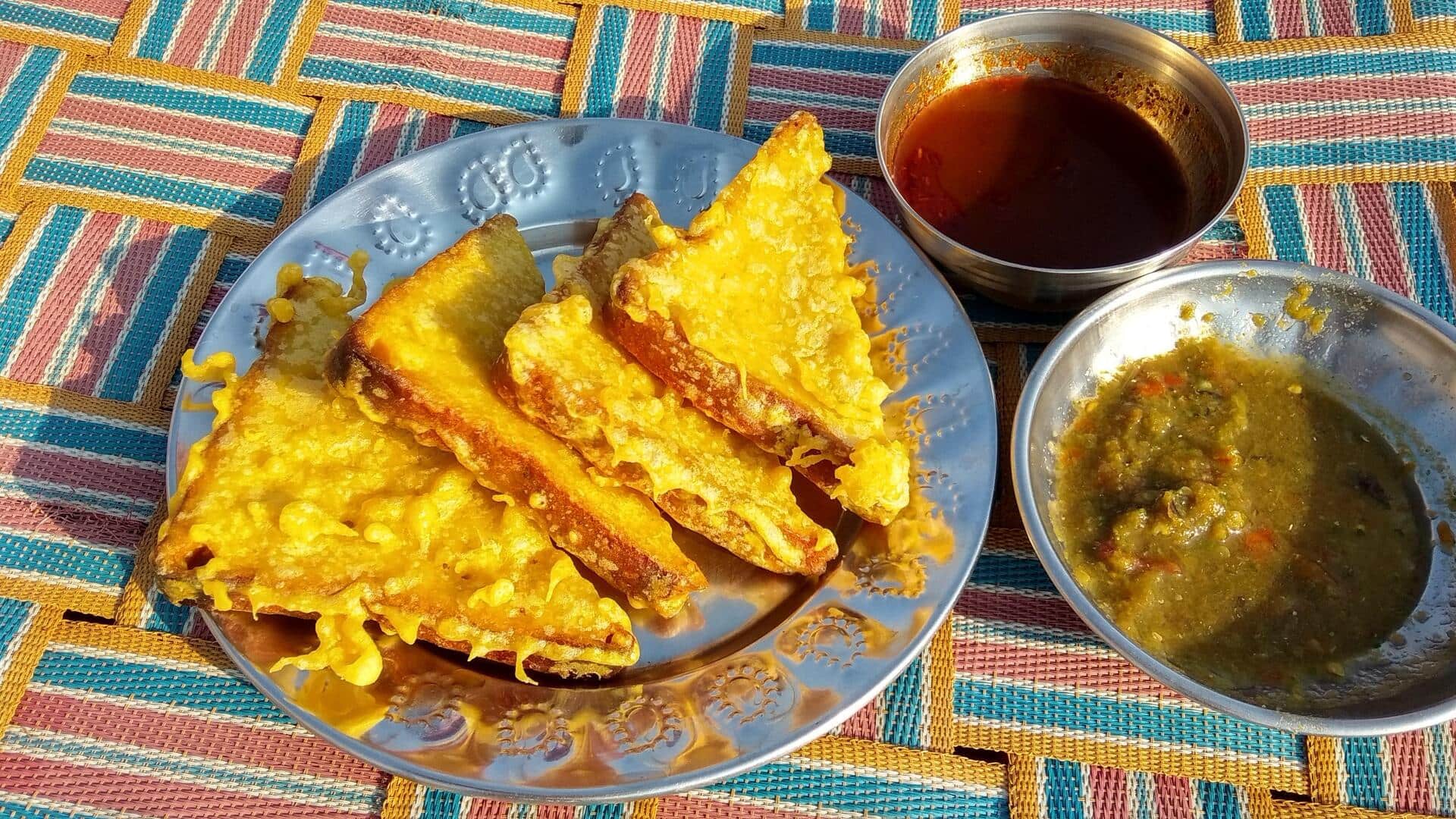 Make street-style bread pakoras at home