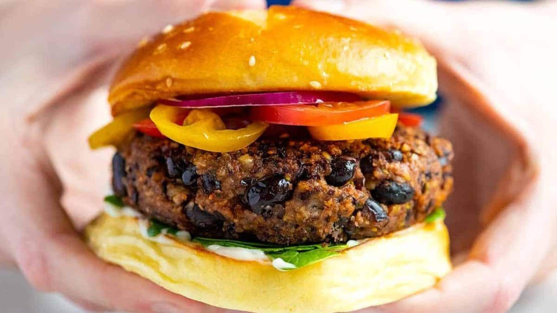 Try the Cuban black bean burger grilling recipe