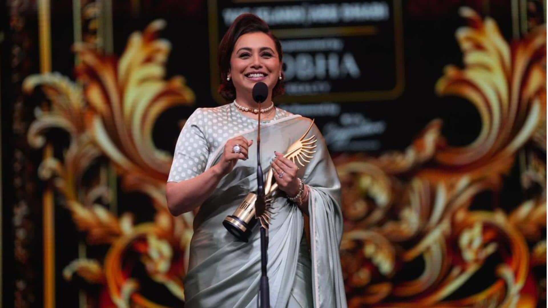 IIFA: Rani bags Best Actress for 'Mrs. Chatterjee vs. Norway'