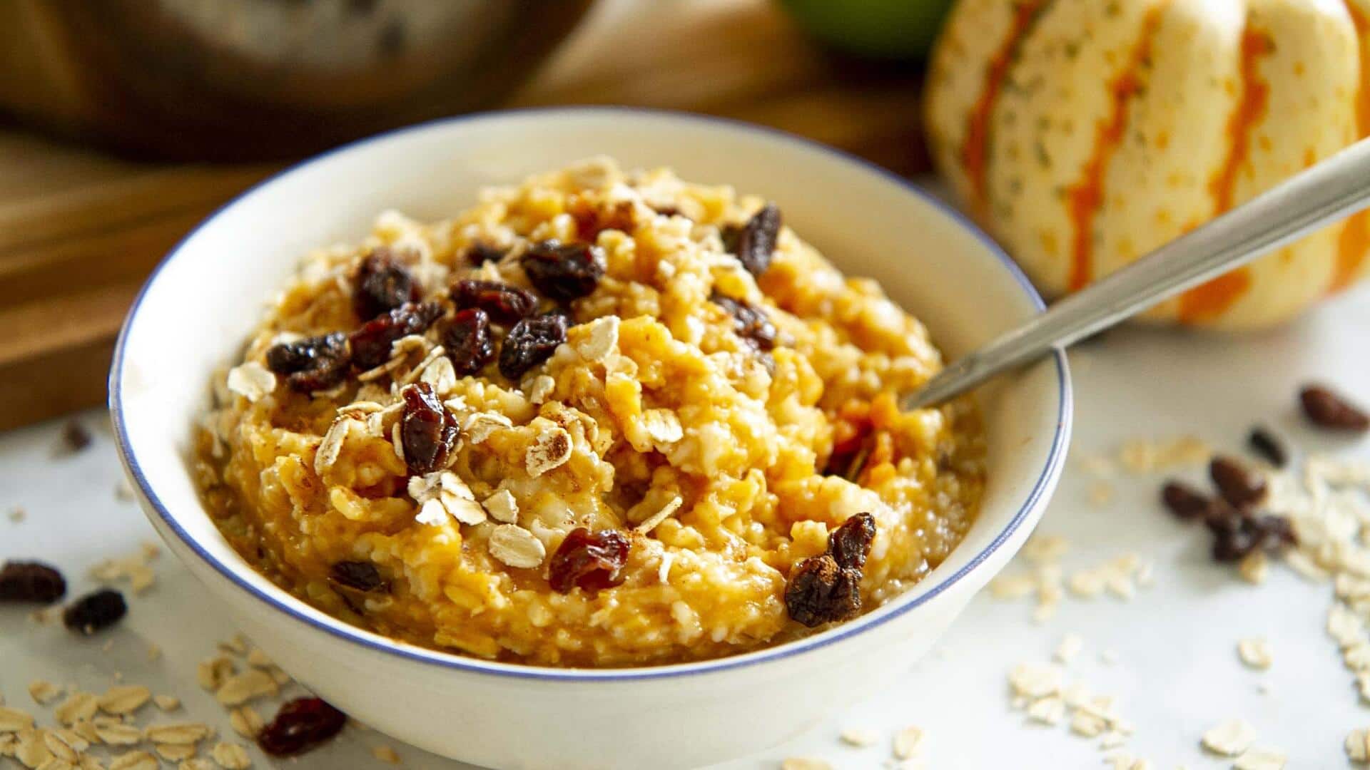 Pumpkin spice and oats: A must-try breakfast bowl Pumpkin spice and oats: A must-try breakfast bowl