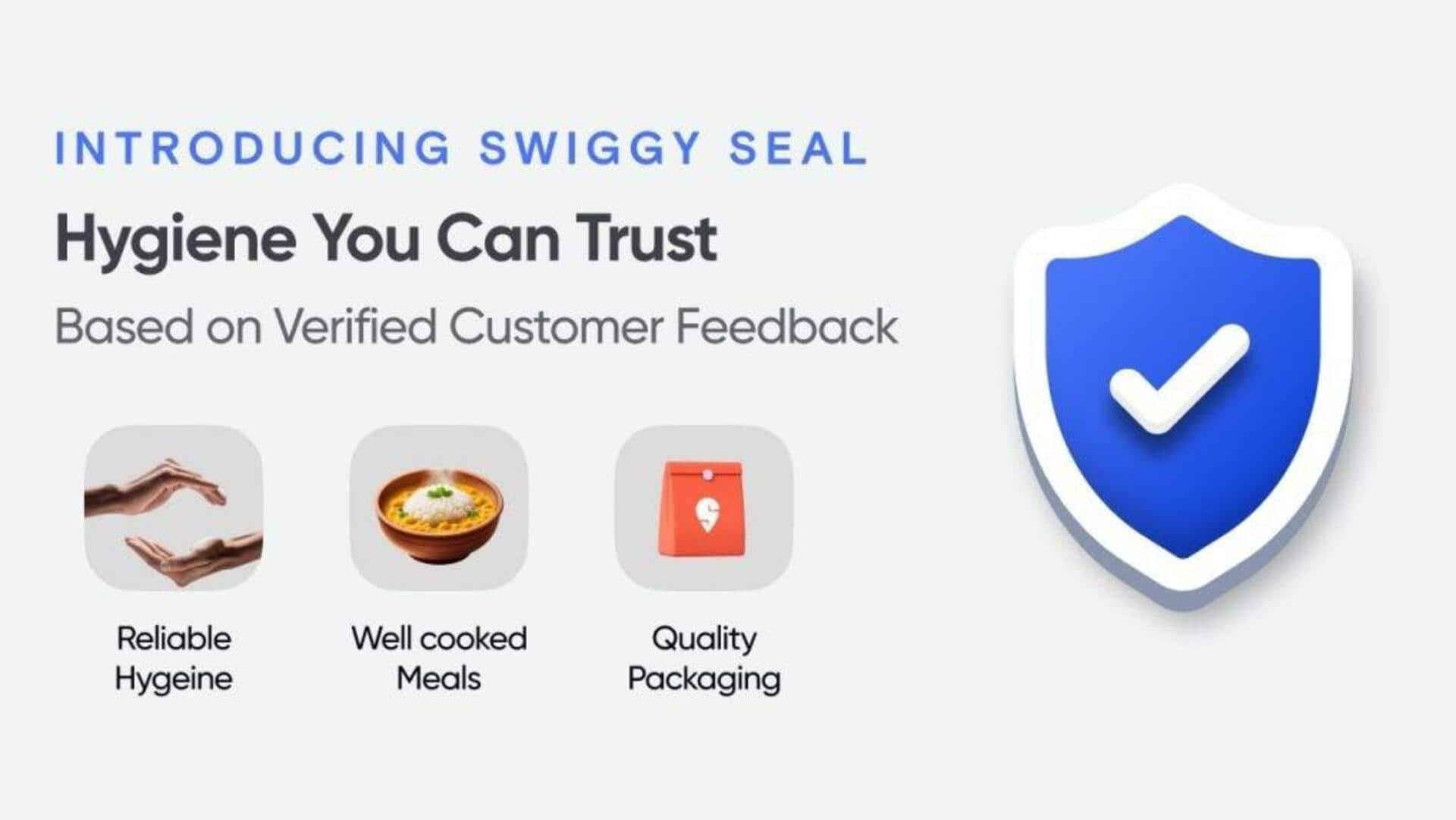 Swiggy introduces 'Seal' badge to ensure food hygiene, quality