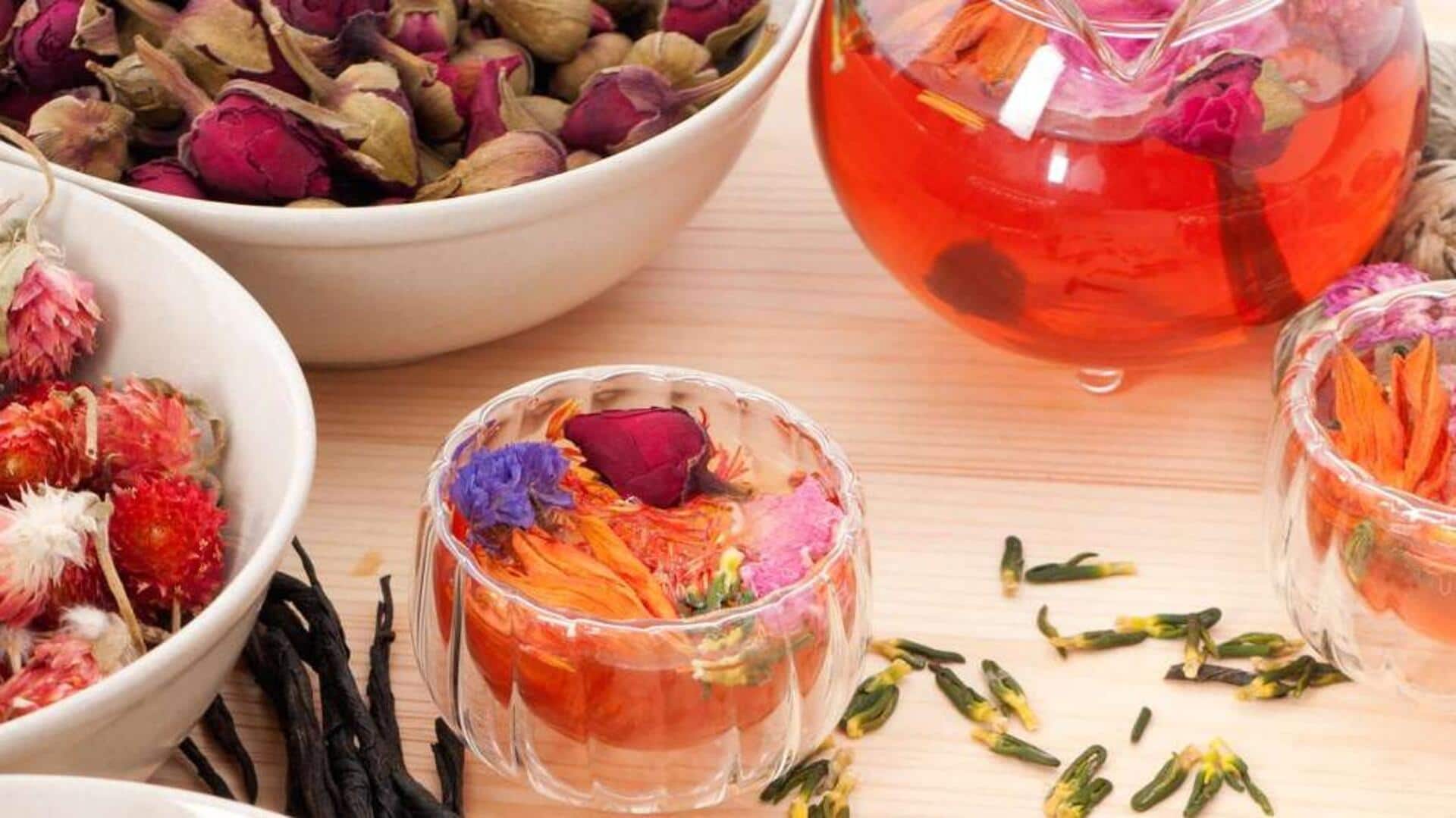 Floral teas: 5 options to help you relax