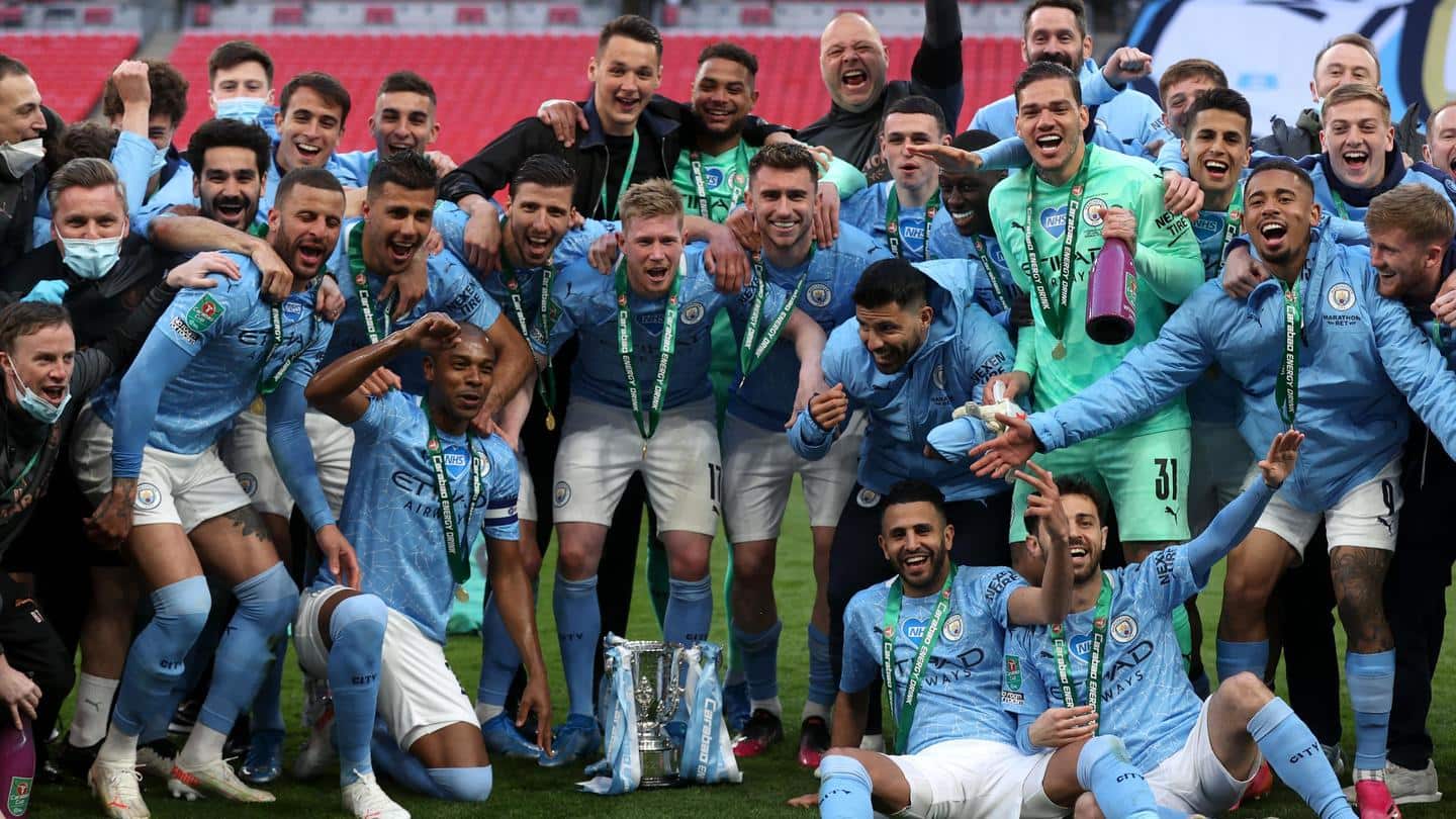 Manchester City beat Tottenham Hotspur, claim eighth Carabao Cup title