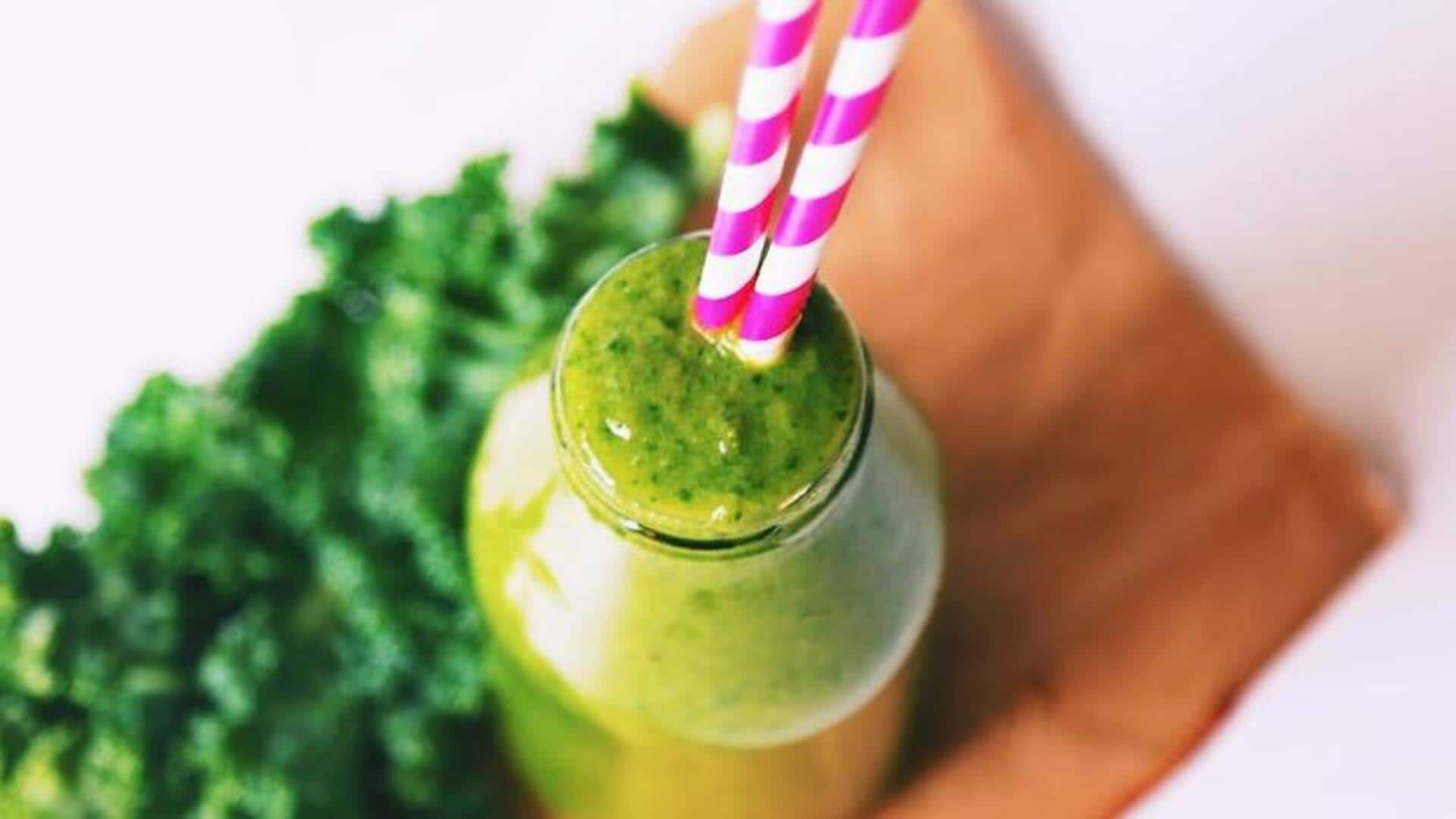 Sip on these kale-based, antioxidant-rich smoothies for skin glow