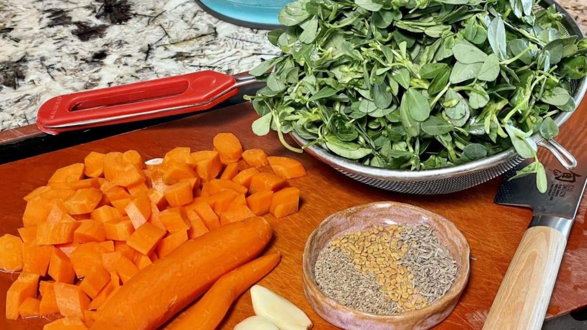 Like carrot + fresh fenugreek? You'll love these recipes